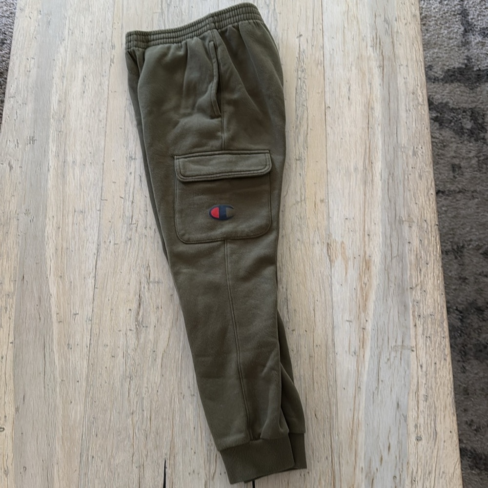 Boys Champion Pullover Hoodie Long Sleeve Tee & Cargo Jogger Pants-Med 10-12 GUC - Picture 11 of 12